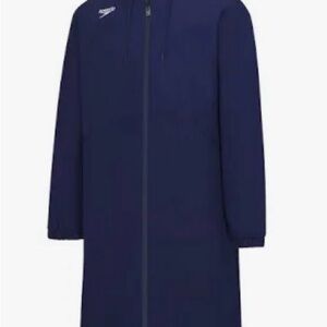 Kids Navy Hooded Swim Jacket